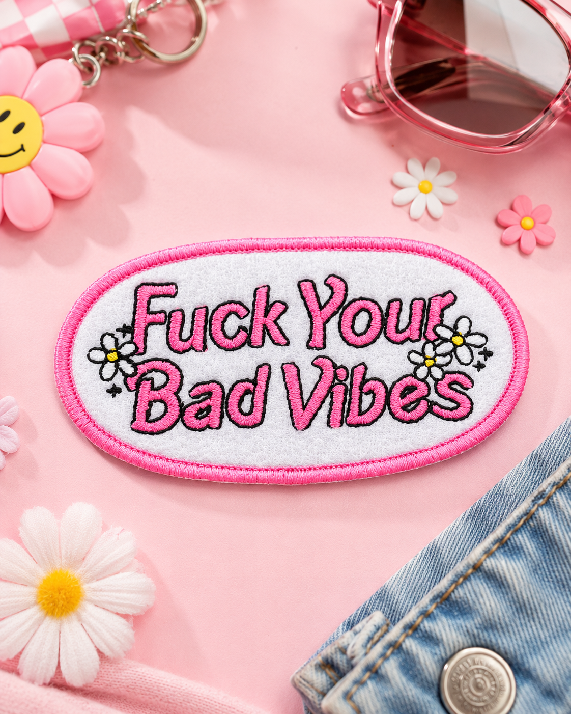 HP1041 - F* Your Bad Vibes Hat Patch