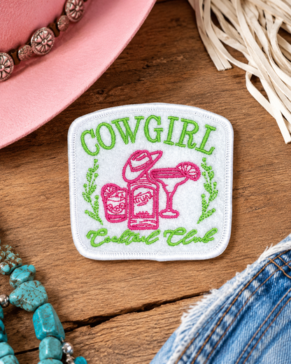 HP1024 - Cowgirl Cocktail Club Hat Patch