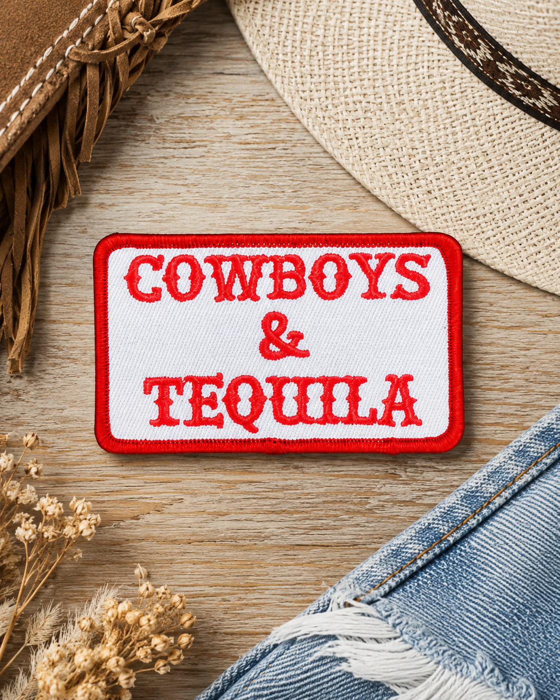 HP1014 - Cowboys & Tequila Hat Patch