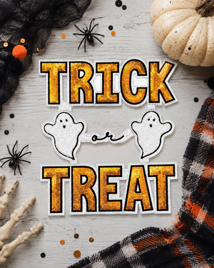 CP1104 - Trick or Treat Ghost Sequin Patch
