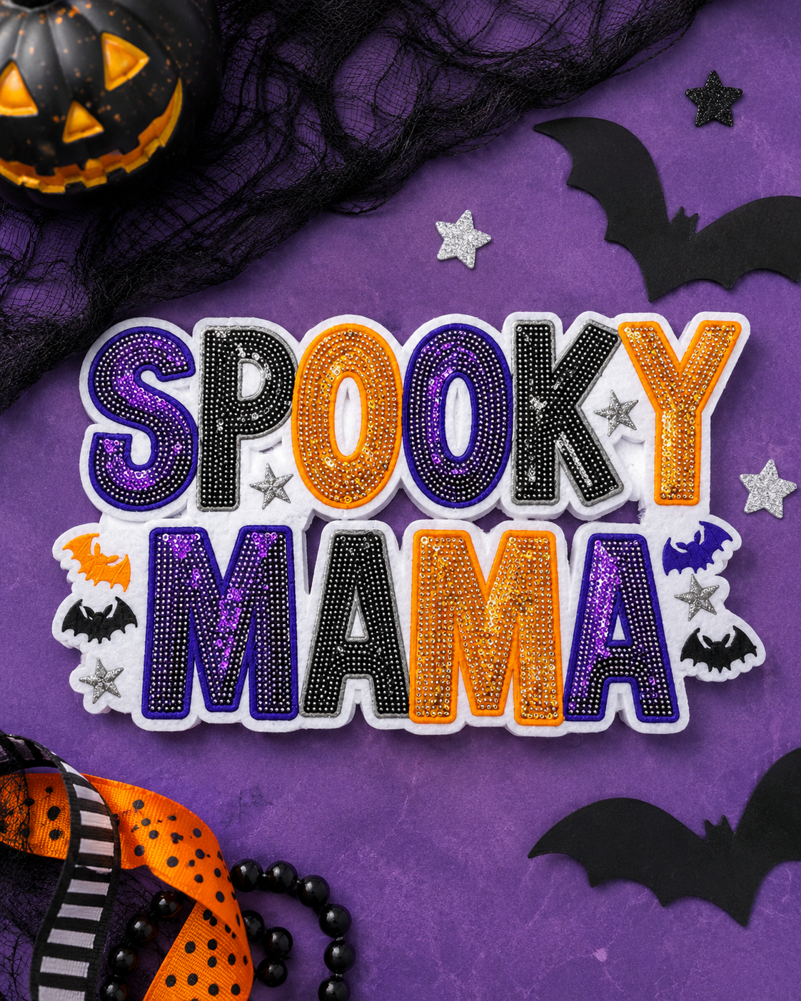 CP1100 - Spooky Mama Sequin Patch