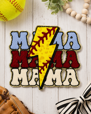 CP1074 - Softball MAMA Trio Chenille Patch