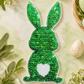 CP1052 - Easter Rabbit Chenille Sequin Patch (Small)