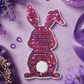 CP1052 - Easter Rabbit Chenille Sequin Patch (Small)