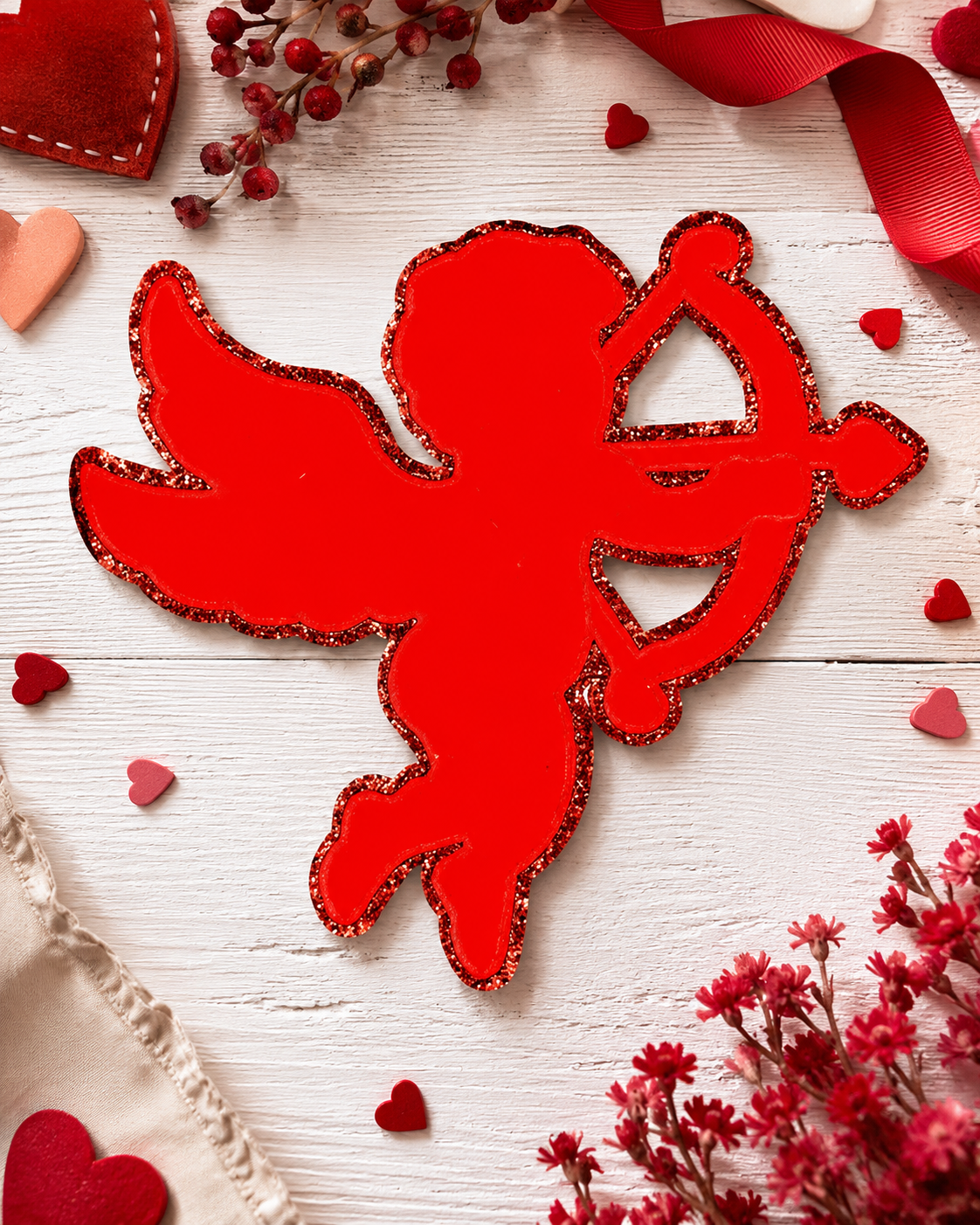 CP1010 - Red Cupid Chenille Patch