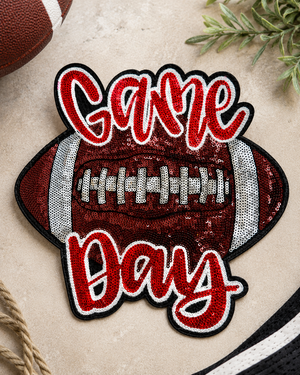 CP1228 - Sequin Game Day Football Patch