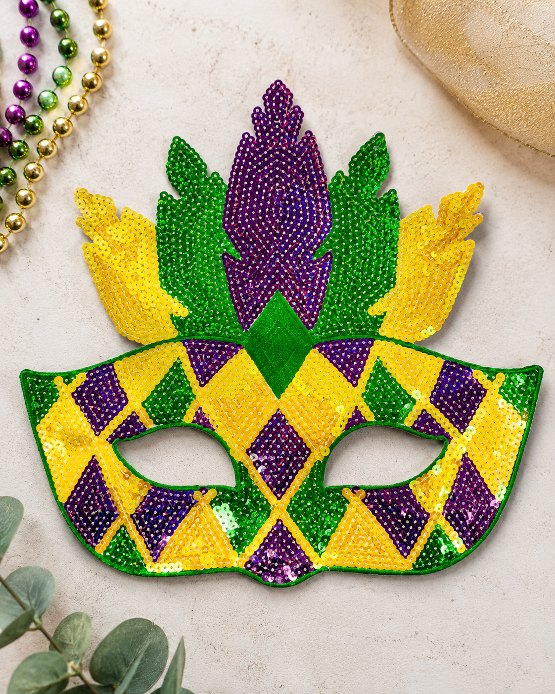 CP1205 - Mardi Gras Mask Patch