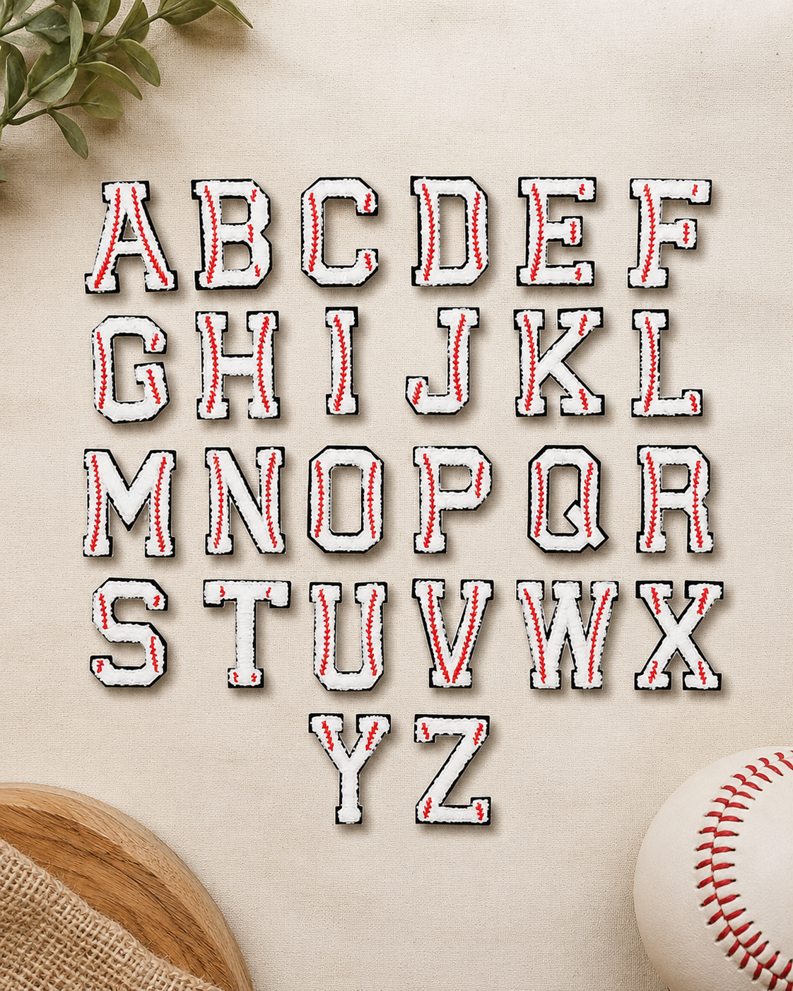 CP1096 -  Baseball Chenille Letters
