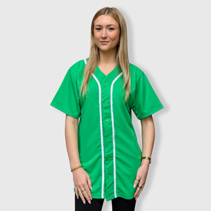 New Colors - Baseball Button Down Jersey Adult