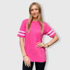 2 Stripes Jersey T-Shirt - Pink