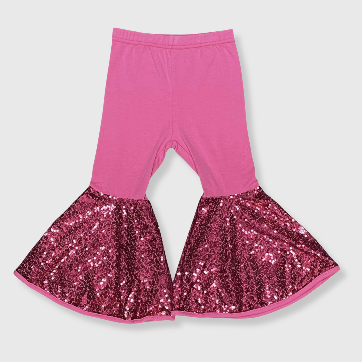 Bell Bottom Hot Pink Sequin Pants