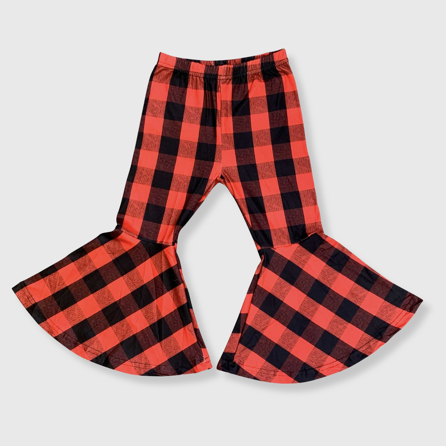 Bell Bottom Red Plaid Pants