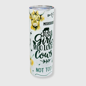 TB1003 - 'Just a Girl Who Loves Cows' Tumbler