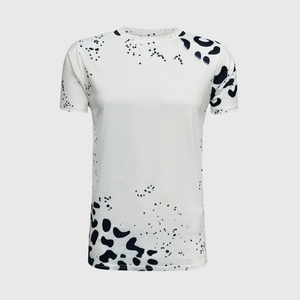 Leopard Black White Blank Tee