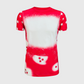 Fourth of July Stars Red Blank Faux Bleached Top