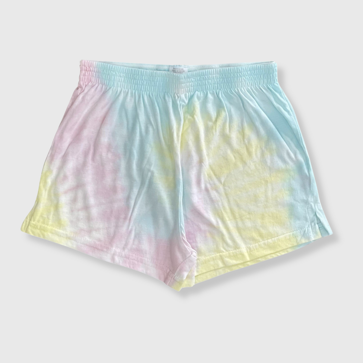 Tie Dye Elastic Shorts Sherbet Swirl  - Youth