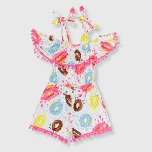 Donut Pom Pom Romper Kids