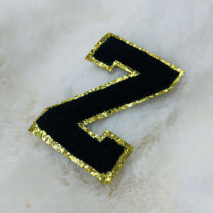 CP1095 -  Black with Gold Chenille Letters