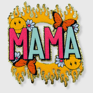 CP1048 - Burning MAMA Chenille Patch