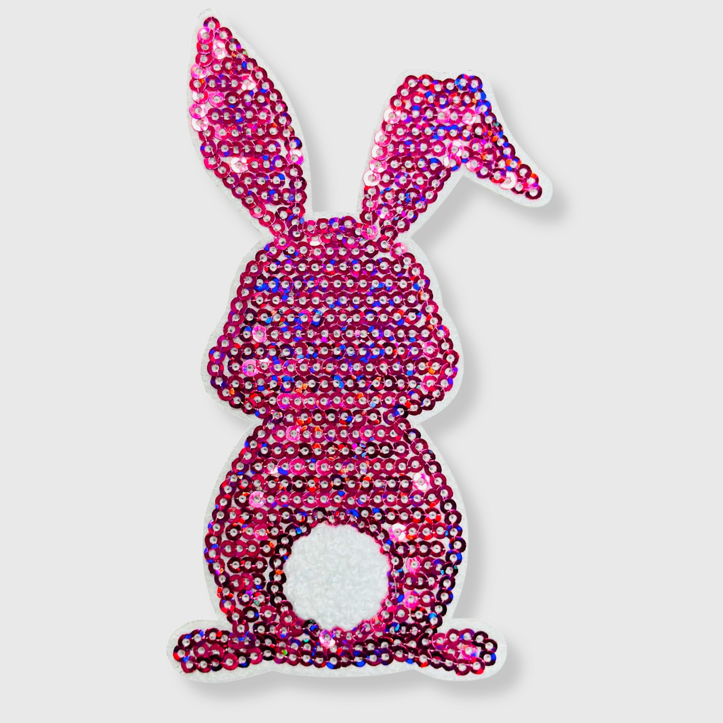 CP1052 - Easter Rabbit Chenille Sequin Patch (Small)