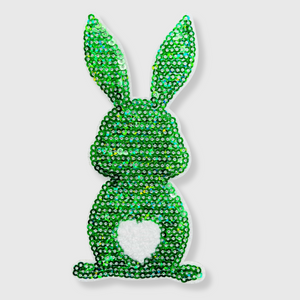 CP1052 - Easter Rabbit Chenille Sequin Patch (Small)