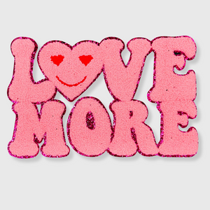 CP1013 - 'Love More' Chenille Patch