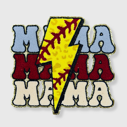 CP1074 - Softball MAMA Trio Chenille Patch