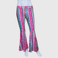 Serape Cheetah Bell Bottom Pants - Adult