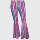 Serape Cheetah Bell Bottom Pants - Adult