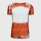 Football Brown Blank Faux Bleached Top