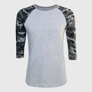 Camouflage Gray Black Camo Top