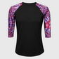 Tie Dye Purple Black Polyester Top