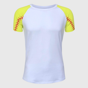 Softball Raglan Short Sleeve Tee