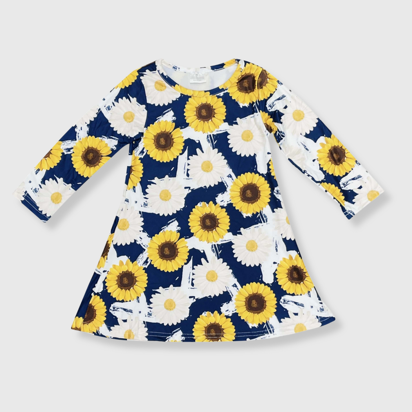 Sunflower Daisy Navy Dress Kids