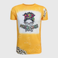 Mardi Gras Mama Gold Faux Bleached Top