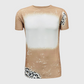 Cheetah Cream Blank Faux Bleached Top