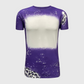 Cheetah Purple Blank Faux Bleached Top