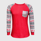 Ugly Sweater Red Sequin Top