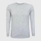 Polyester Gray Cotton-Feel Long Sleeve Tee