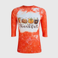 Thankful Orange Raglan Bleached Top