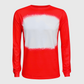 Faux Bleached Crewneck Long Sleeve Top