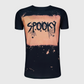 Halloween 'Spooky' Black Bleached Top