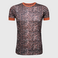 Cheetah Dark Rust Short Sleeve Top