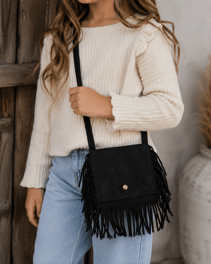 ILTEX Apparel Accessory Black Crossbody Plain Bag Kids