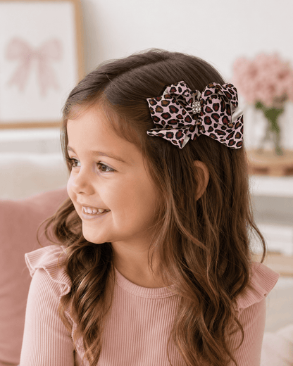 ILTEX Apparel Accessory Bow - Pink Cheetah Glitter