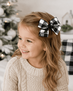 ILTEX Apparel Accessory Bow - Plaid Knot Black