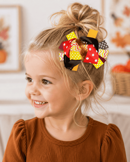 ILTEX Apparel Accessory Bow - Polka Chevron