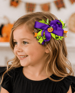 ILTEX Apparel Accessory Bow - Pumpkin Glitter