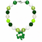 ILTEX Apparel Accessory Bubblegum Necklace - St. Patrick's Clover Striped
