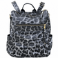 ILTEX Apparel Accessory Cheetah Black Leather Backpack